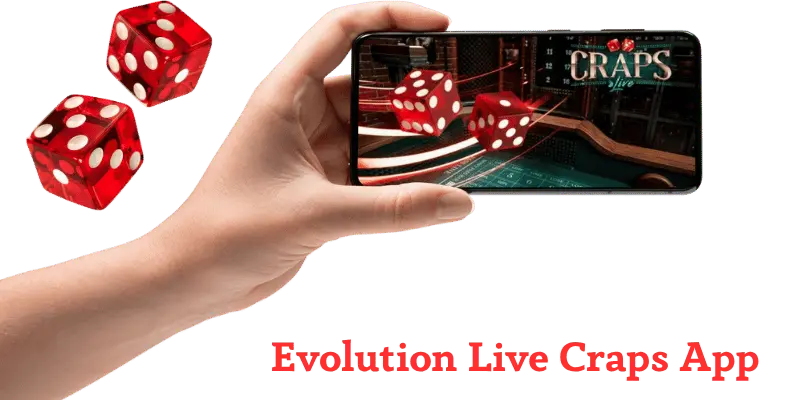 Live craps app on mobile phone